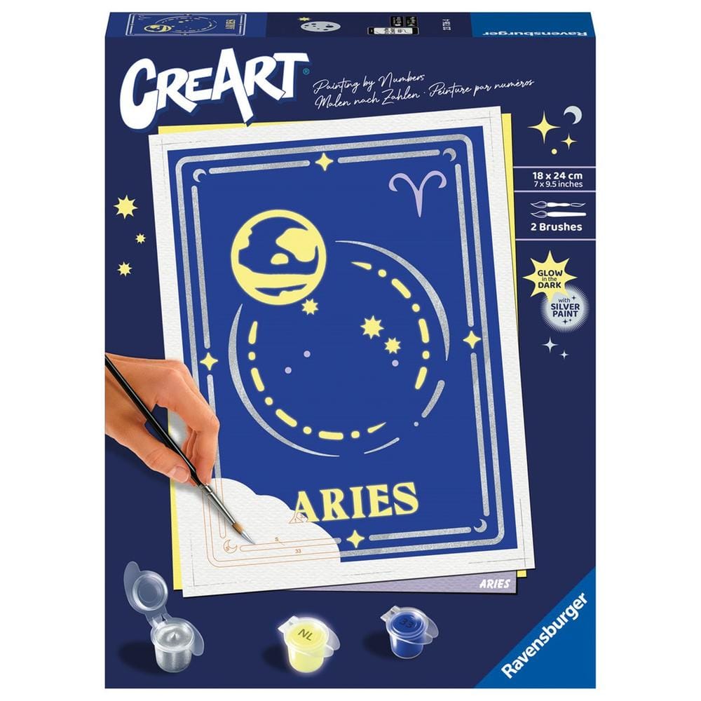RAVENSBURGER - CREART SERIE D: SIRENETTA, KIT PER DIPINGERE CON I
